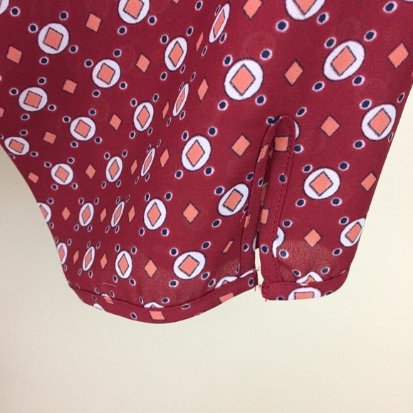 NWT NYDJ NOT YOUR DAUGHTERS JEANS Multi-Color 3/4 Perfect Blouse Shirt - Picture 8 of 11